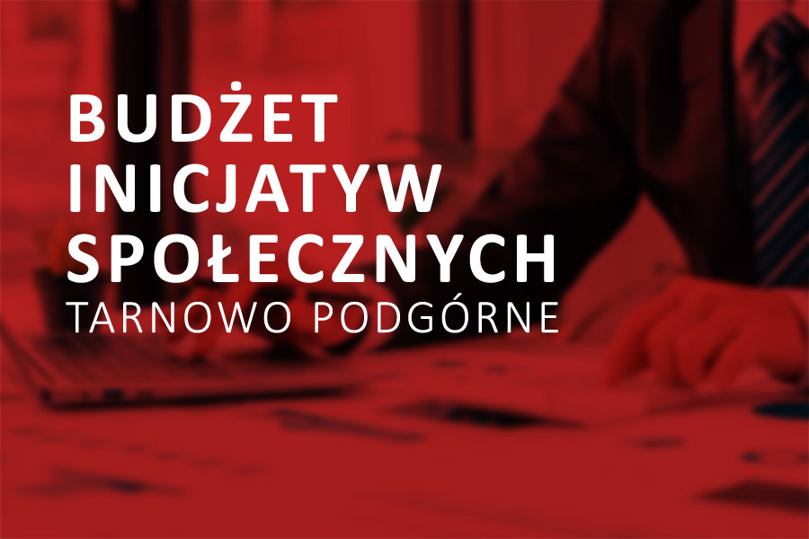 budżet inicjatyw społecznych Tarnowo Podgórne