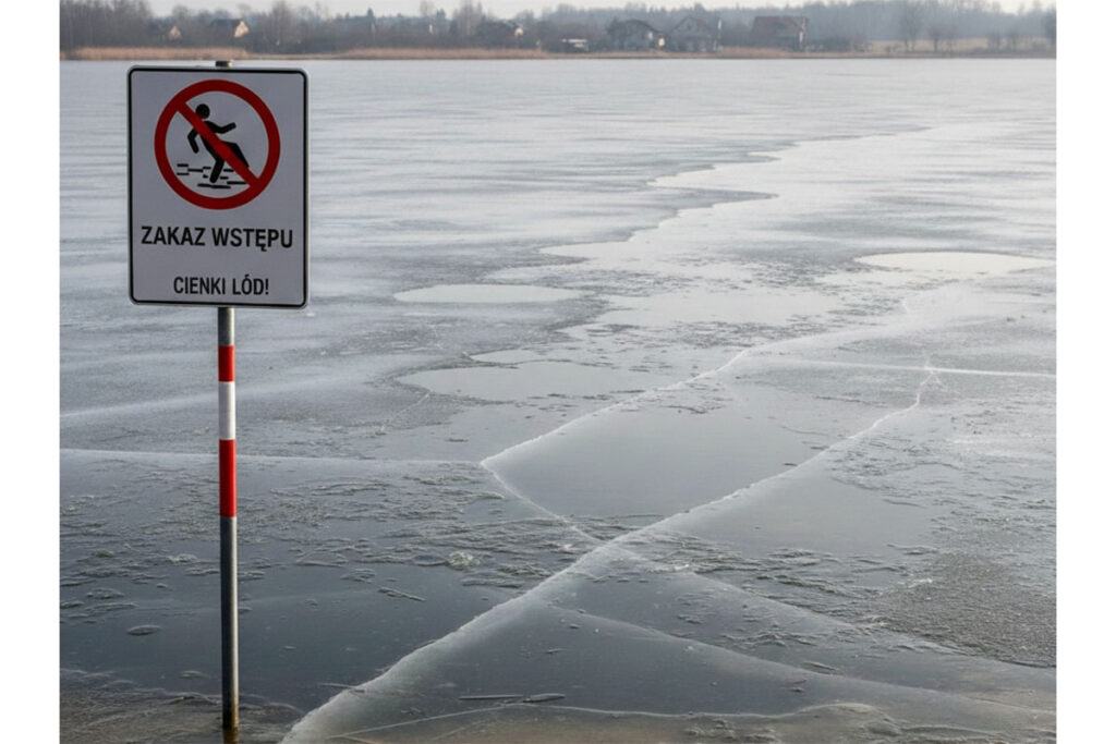 lód Jezioro Lusowskie