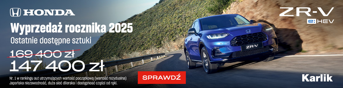 Honda ZR-V - oferta samochodów od ręki