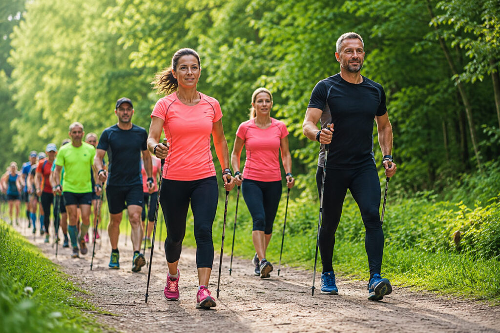 nordic walking mieszkańcy Lusówka